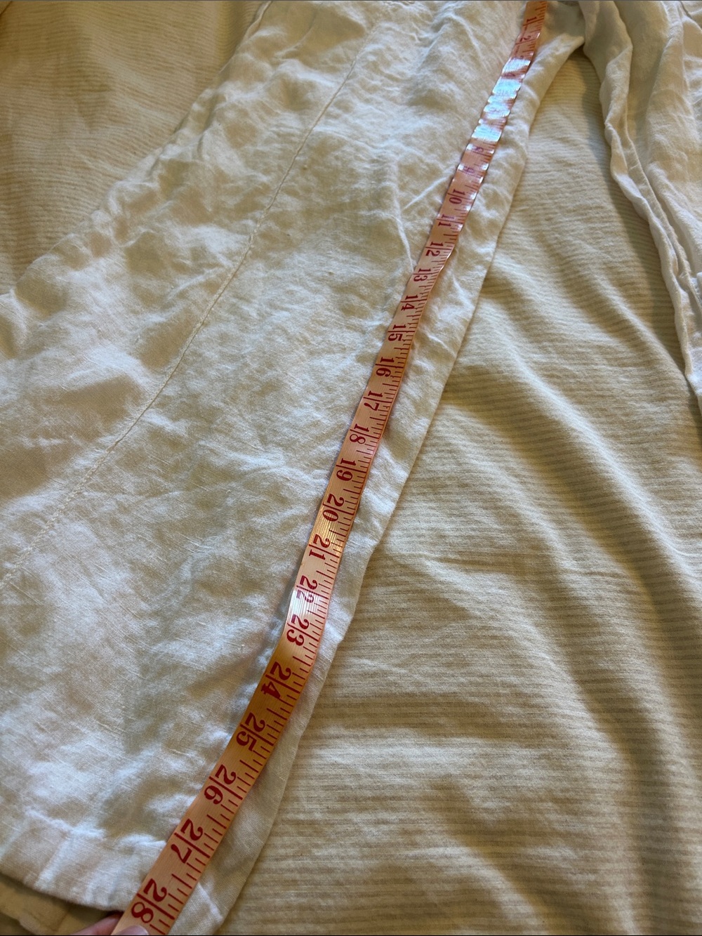 Women's White Linen Wide-Leg Pants - Picture 9 of 13
